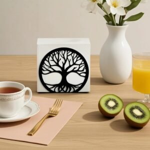YHC® Round tree of Life table napkin holder