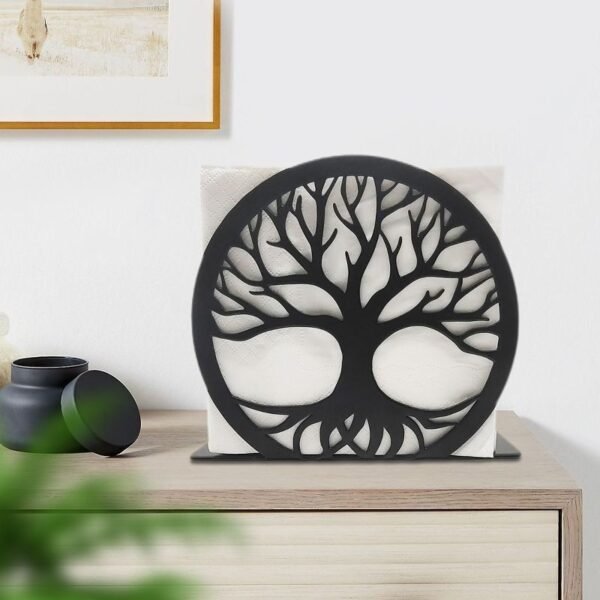 YHC® Round tree of Life table napkin holder - Image 4
