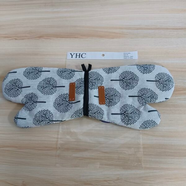 YHC® Cotton and linen oven mitts - Image 5