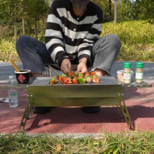 YHC® Outdoor smokeless folding camping barbecue grill