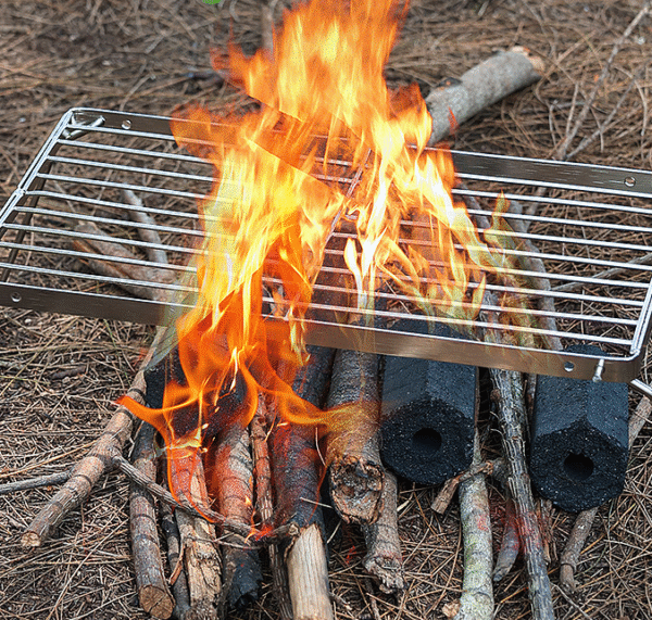 YHC® Foldable stainless steel grill
