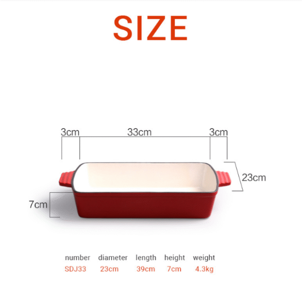 YHC® Enamel baking pan - Image 6